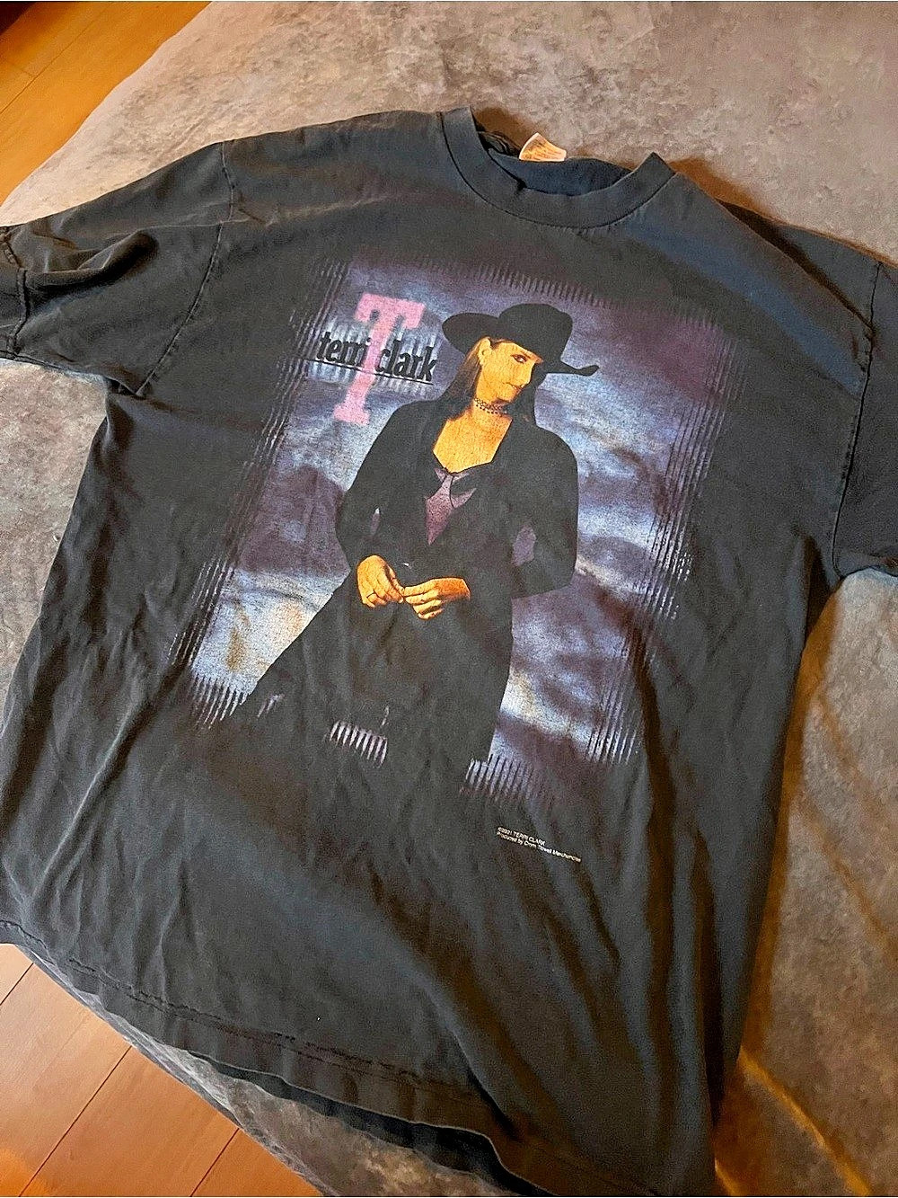 Teri Clark Fearless Tour Concert T-Shirt Cotton Black & Purple Large
